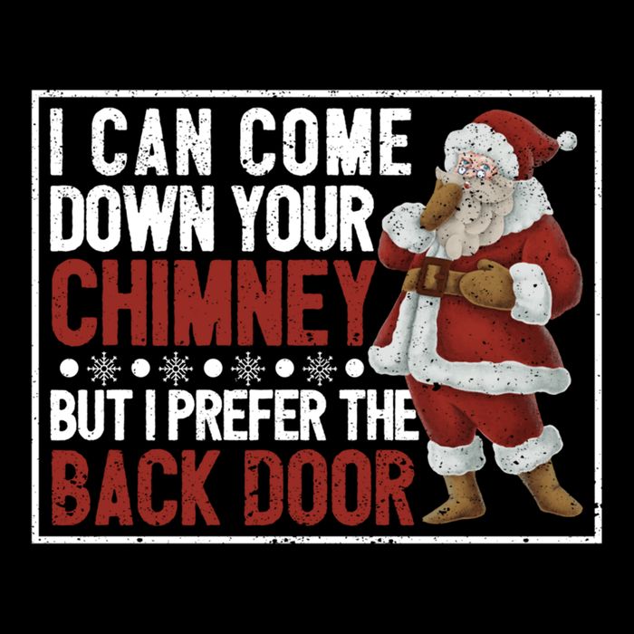 Dirty Santa Claus Jokes Xmas Pj I Can Come Down Your Chimney Gift Cooling Performance Crew T-Shirt