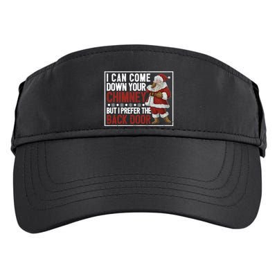 Dirty Santa Claus Jokes Xmas Pj I Can Come Down Your Chimney Gift Adult Drive Performance Visor