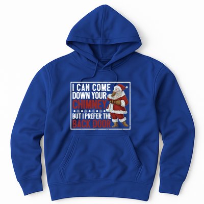 Dirty Santa Claus Jokes Xmas Pj I Can Come Down Your Chimney Gift Hoodie