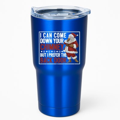 Dirty Santa Claus Jokes Xmas Pj I Can Come Down Your Chimney Gift Tumbler