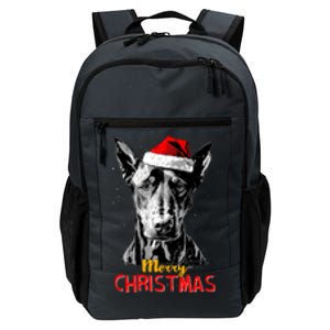 Doberman Santa Claus Hat Merry Christmas Dog Xmas Dogs Daily Commute Backpack