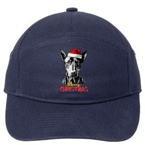 Doberman Santa Claus Hat Merry Christmas Dog Xmas Dogs 7-Panel Snapback Hat