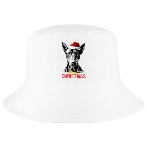 Doberman Santa Claus Hat Merry Christmas Dog Xmas Dogs Cool Comfort Performance Bucket Hat