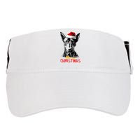 Doberman Santa Claus Hat Merry Christmas Dog Xmas Dogs Adult Drive Performance Visor