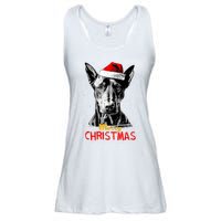 Doberman Santa Claus Hat Merry Christmas Dog Xmas Dogs Ladies Essential Flowy Tank