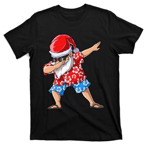 Dabbing Santa Christmas in July Hawaiian Xmas Dab T-Shirt