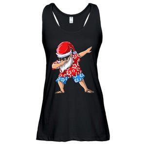 Dabbing Santa Christmas in July Hawaiian Xmas Dab Ladies Essential Flowy Tank