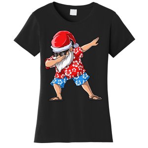 Dabbing Santa Christmas in July Hawaiian Xmas Dab Women's T-Shirt