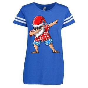 Dabbing Santa Christmas in July Hawaiian Xmas Dab Enza Ladies Jersey Football T-Shirt