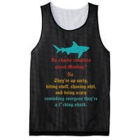 Do Sharks Complain About Monday No. TheyRe Up Early Gift Mesh Reversible Basketball Jersey Tank