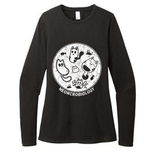 Distressed Science Cat Bacteria Microbiology Meowcrobiology Womens CVC Long Sleeve Shirt