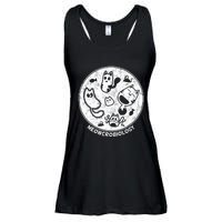 Distressed Science Cat Bacteria Microbiology Meowcrobiology Ladies Essential Flowy Tank