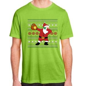 Dabbing Santa Christmas Softball Ugly Xmas Gift Adult ChromaSoft Performance T-Shirt