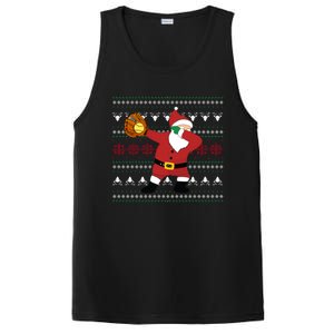 Dabbing Santa Christmas Softball Ugly Xmas Gift PosiCharge Competitor Tank