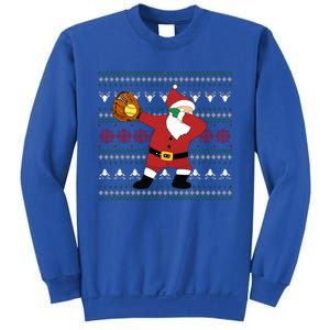 Dabbing Santa Christmas Softball Ugly Xmas Gift Sweatshirt