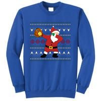 Dabbing Santa Christmas Softball Ugly Xmas Gift Sweatshirt