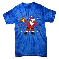 Dabbing Santa Christmas Softball Ugly Xmas Gift Tie-Dye T-Shirt