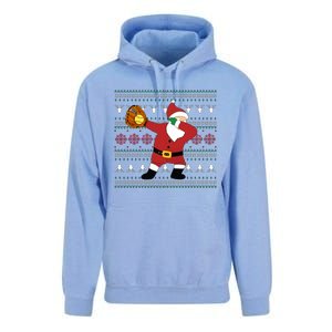 Dabbing Santa Christmas Softball Ugly Xmas Gift Unisex Surf Hoodie