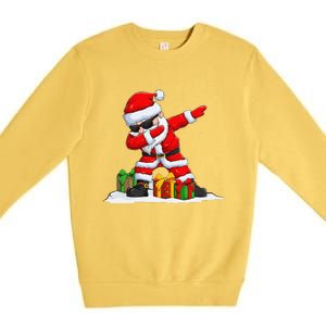 Dabbing Santa Claus Christmas Funny Funny Xmas Dab Dance Premium Crewneck Sweatshirt