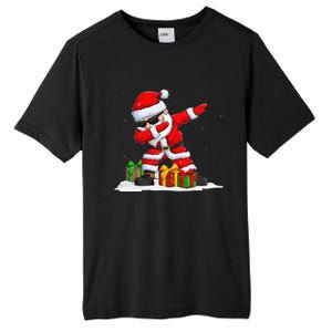 Dabbing Santa Claus Christmas Funny Funny Xmas Dab Dance Tall Fusion ChromaSoft Performance T-Shirt