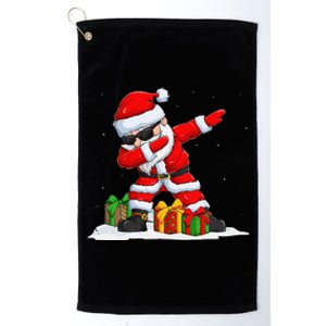 Dabbing Santa Claus Christmas Funny Funny Xmas Dab Dance Platinum Collection Golf Towel