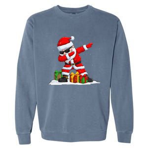 Dabbing Santa Claus Christmas Funny Funny Xmas Dab Dance Garment-Dyed Sweatshirt