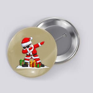 Dabbing Santa Claus Christmas Funny Funny Xmas Dab Dance Button