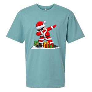 Dabbing Santa Claus Christmas Funny Funny Xmas Dab Dance Sueded Cloud Jersey T-Shirt