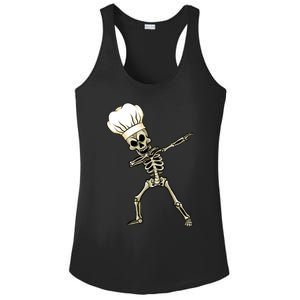 Dabbing Skeleton Chef Halloween Dabbing Scary Chef Gift Ladies PosiCharge Competitor Racerback Tank