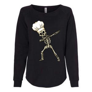 Dabbing Skeleton Chef Halloween Dabbing Scary Chef Gift Womens California Wash Sweatshirt