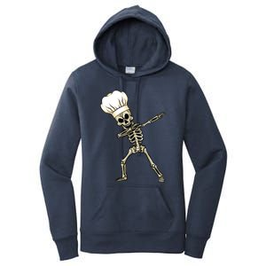 Dabbing Skeleton Chef Halloween Dabbing Scary Chef Gift Women's Pullover Hoodie