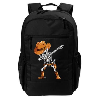Dabbing Skeleton Cowboy Halloween Men Funny Dab Dance Backpack