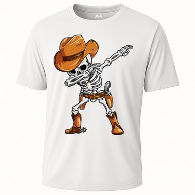 Dabbing Skeleton Cowboy Halloween Men Funny Dab Dance Performance Shirt