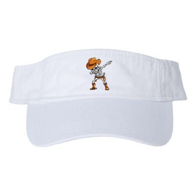 Dabbing Skeleton Cowboy Halloween Men Funny Dab Dance Visor