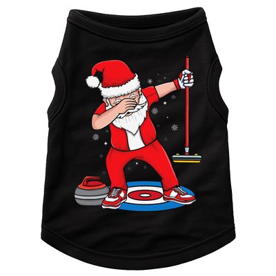 Dabbing Santa Curling Player Curling Broom Curler Curling Doggie Tank