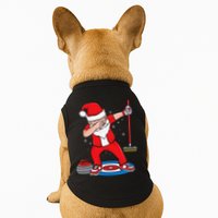 Dabbing Santa Curling Player Curling Broom Curler Curling Doggie Tank
