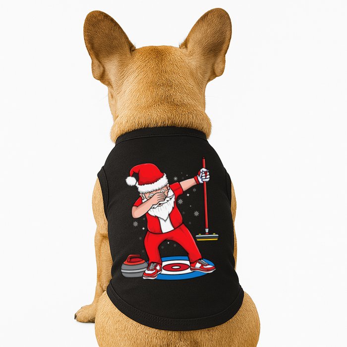 Dabbing Santa Curling Player Curling Broom Curler Curling Doggie Tank