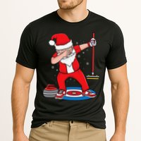 Dabbing Santa Curling Player Curling Broom Curler Curling Performance Shirt