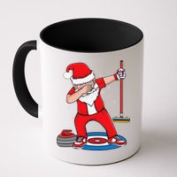 Dabbing Santa Curling Player Curling Broom Curler Curling Mug
