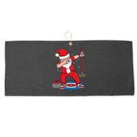 Dabbing Santa Curling Player Curling Broom Curler Curling Large Microfiber Waffle Golf Towel
