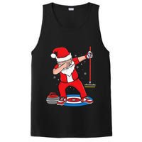 Dabbing Santa Curling Player Curling Broom Curler Curling PosiCharge Competitor Tank