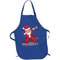 Dabbing Santa Curling Player Curling Broom Curler Curling Apron