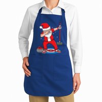 Dabbing Santa Curling Player Curling Broom Curler Curling Apron