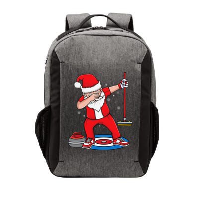 Dabbing Santa Curling Player Curling Broom Curler Curling Vector Backpack