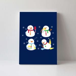 Drunk Snowmen Christmas Canvas