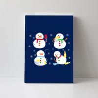 Drunk Snowmen Christmas Canvas