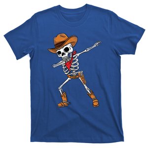 Dabbing Skeleton Cow Halloween Gift T-Shirt