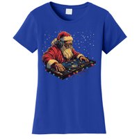 Dj Santa Claus Spinning Christmas Beats Funny House Music Gift Women's T-Shirt