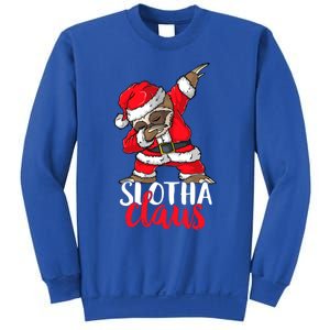 Dabbing Slotha Claus Merry Slothmas Christmas Pajama Meaningful Gift Sweatshirt