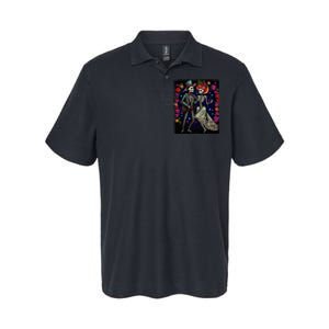 Dancing Skeletons Costume Dia De Los Muertos Day of The Dead Softstyle Adult Sport Polo